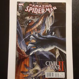 AMAZING SPIDERMAN #4 (2016) VARIANT COVER BY SIMONE BIANCHI CIVIL WAR 2